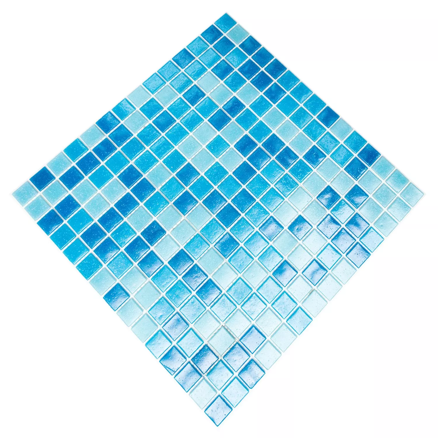 Mozaika Szklana Płytki Niebieski Mix