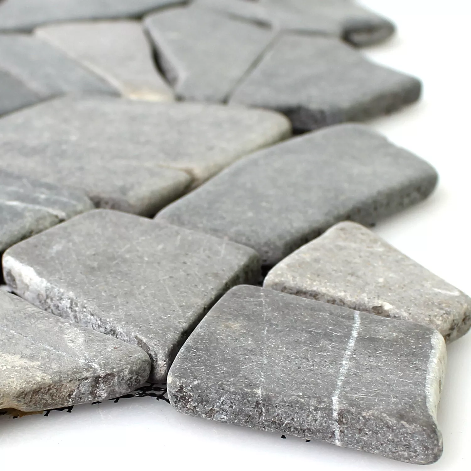Marmur Łamany Kamień Naturalny Mozaika Solares Nero Czarny Marmur Łamany Kamień Naturalny Mozaika Solares Nero Czarny