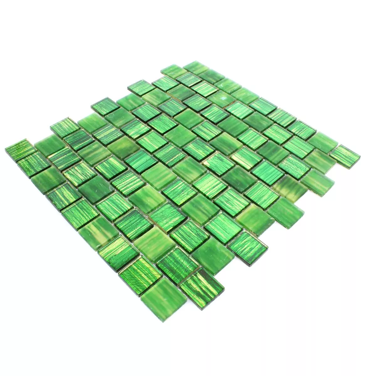 Mozaika Szklana Płytki Lanzarote Zielony Wąski