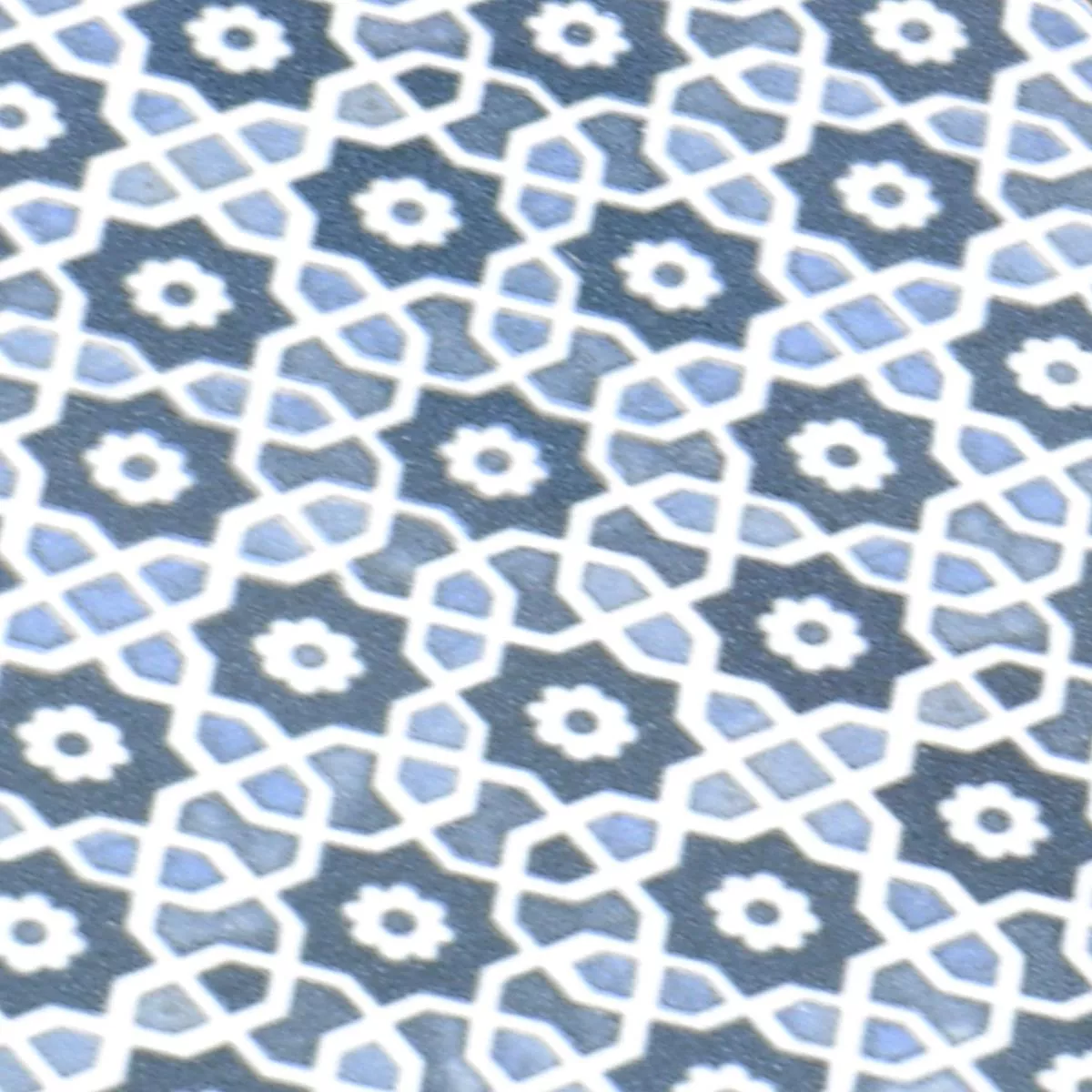 Próbka Ceramika Mozaika Daymion Retro Optyka Niebieski 