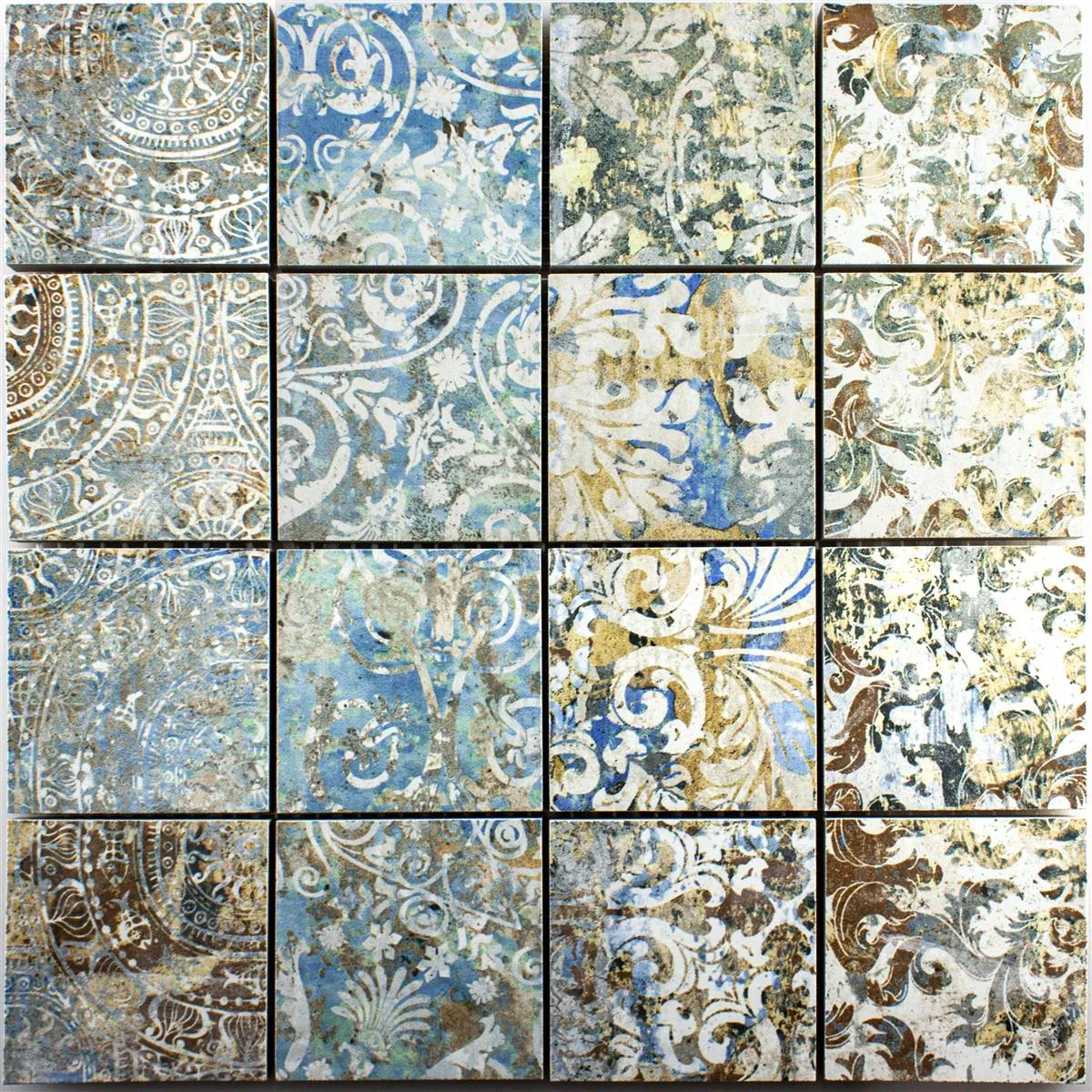 Mozaika Ceramiczna Płytki Patchwork Kolorowy 71x71mm