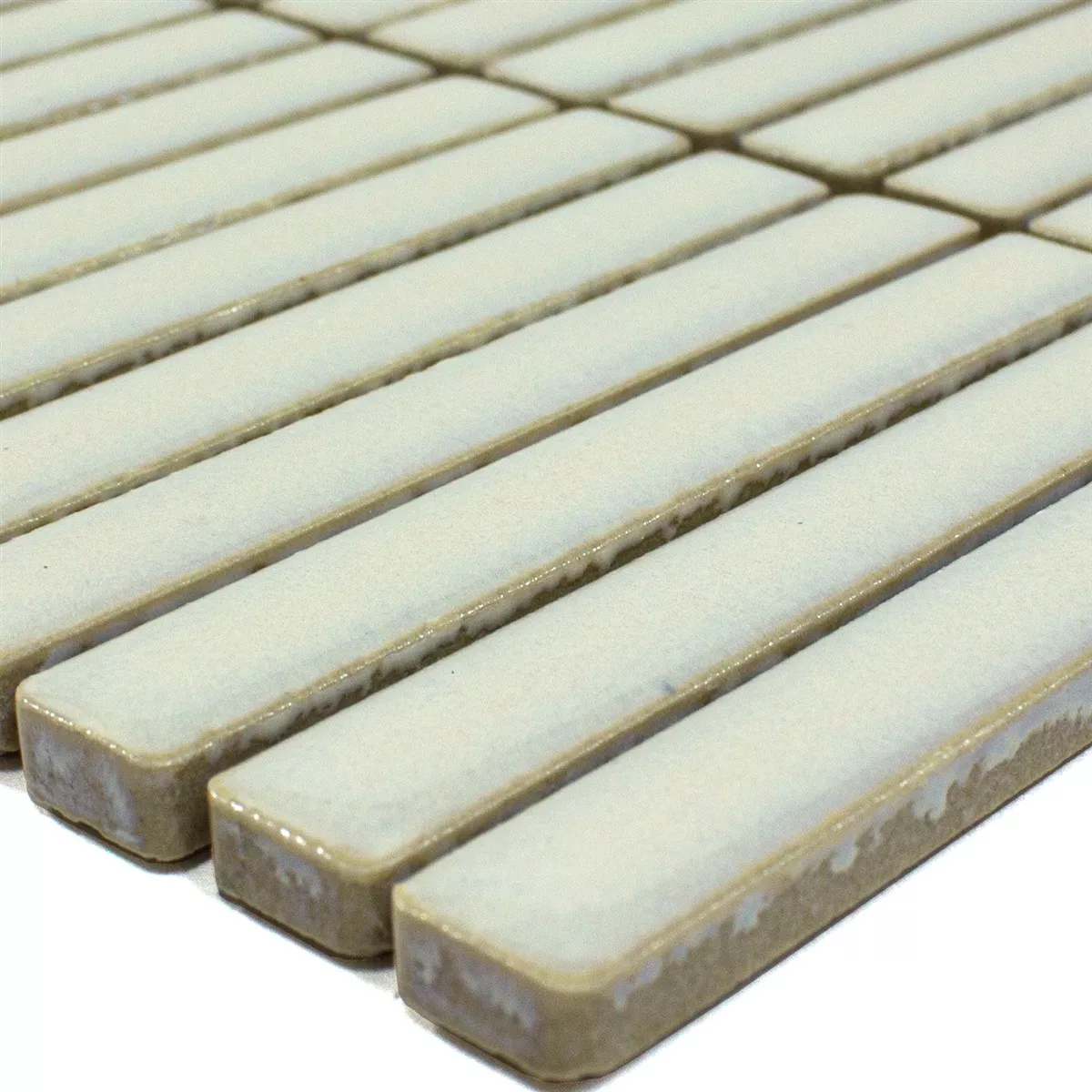 Mozaika Wallachia Jasnoszary Błyszczący 12x92x8 mm