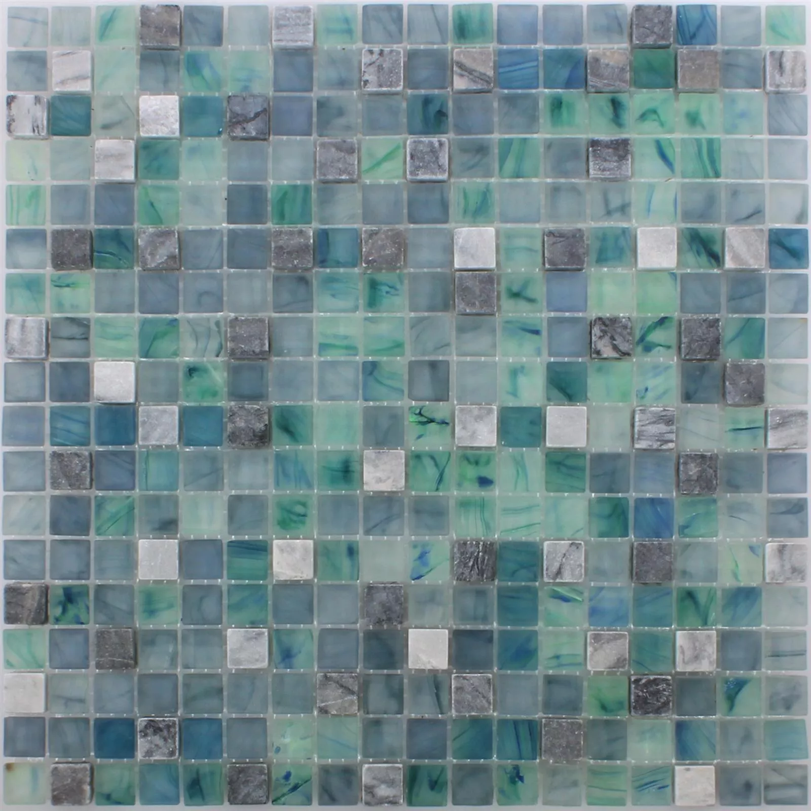 Mozaika Mayon Szkło Marmur Mix Zielone Morze