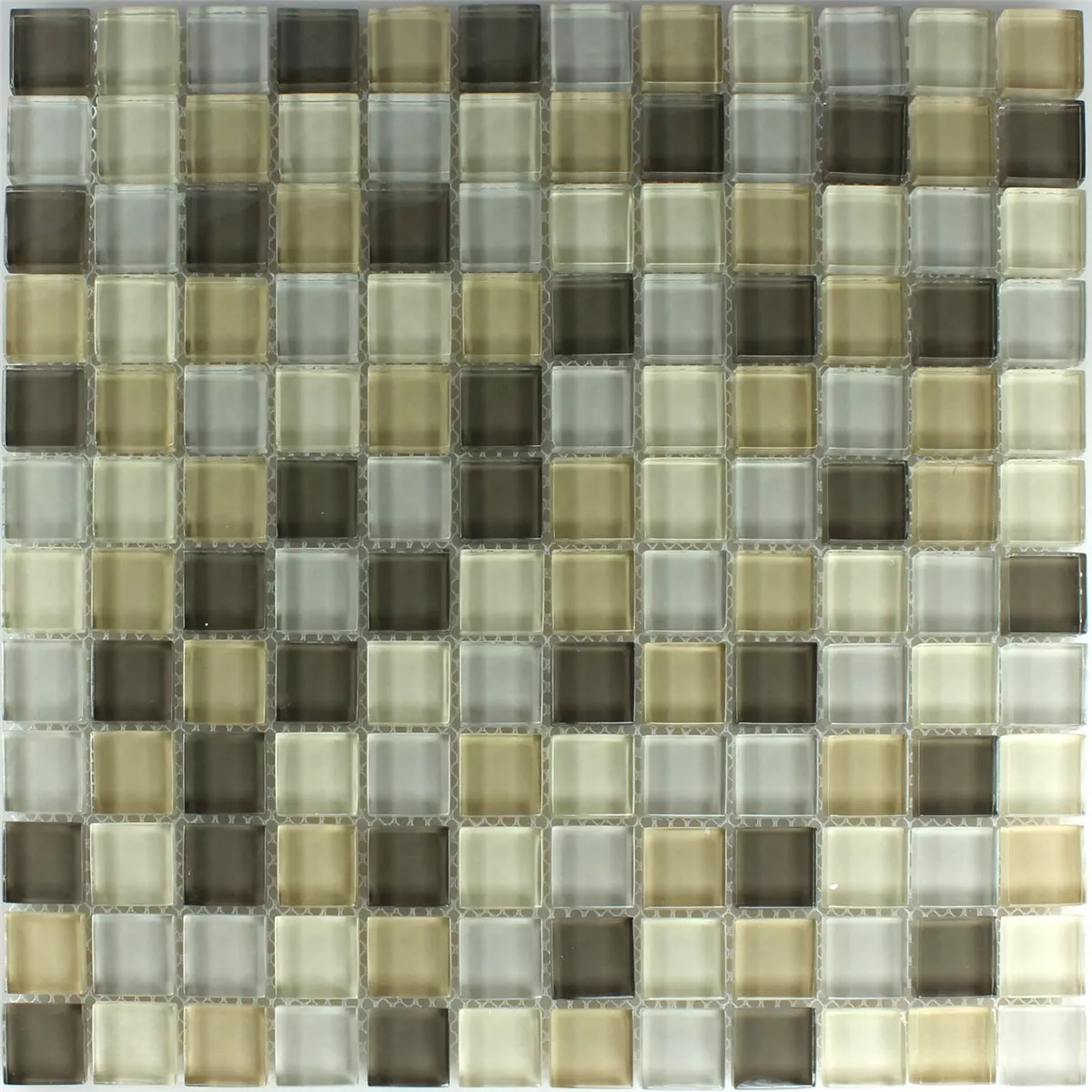 Mozaika Szklana Płytki Light Green 23x23x8mm