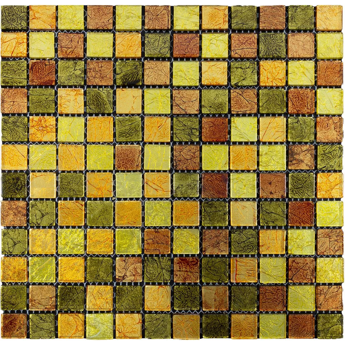 Mozaiki Szklana Płytki Curlew Żółty Pomarańczowy 23 4mm