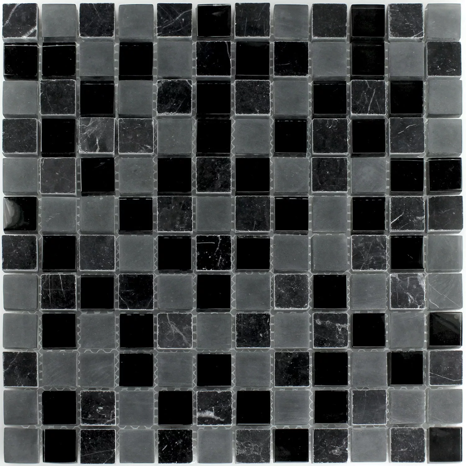 Mozaika Szkło Marmur Zambia 23x23x8mm