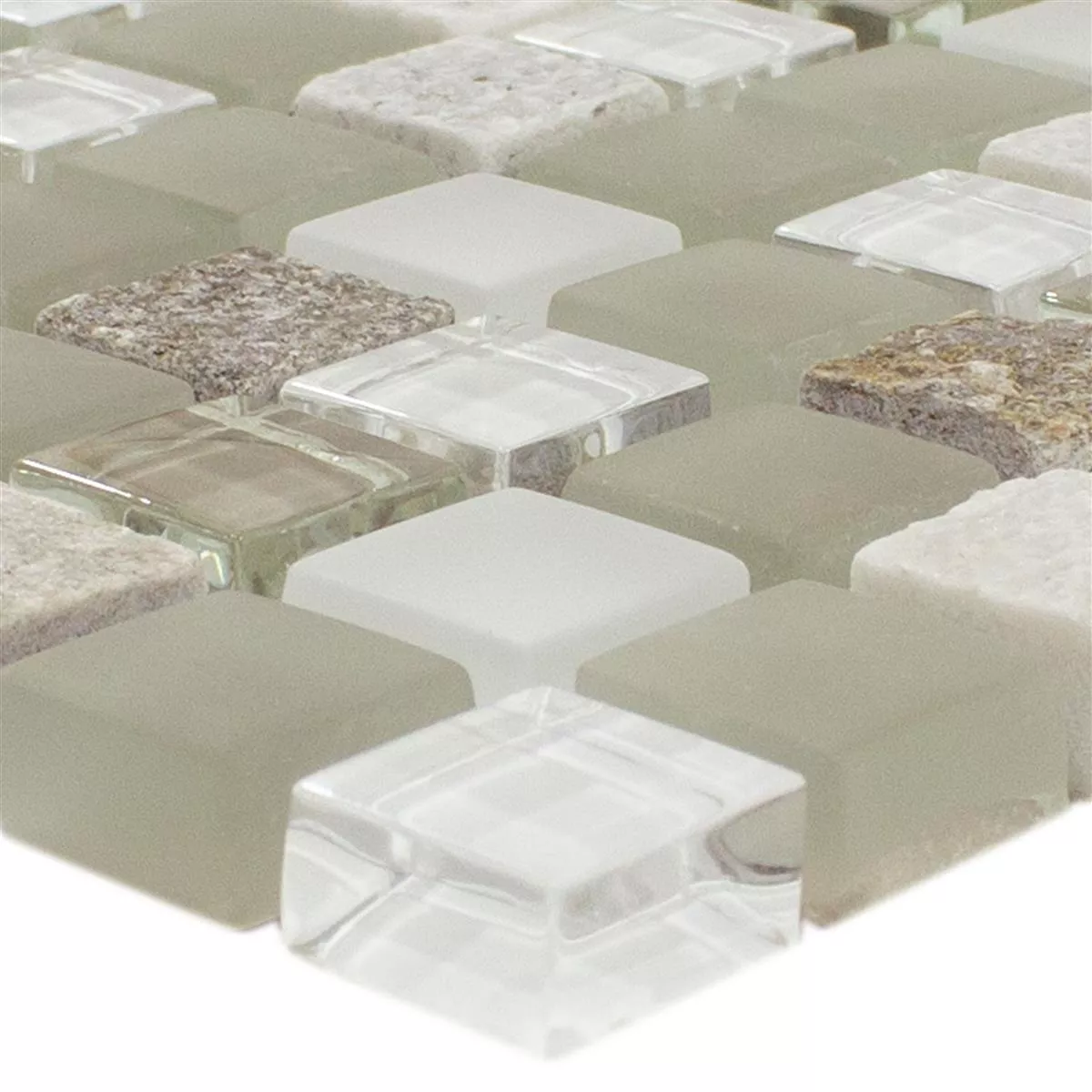 Mozaiki Szklana Płytki Delicias Szkło Kamień Naturalny Mix