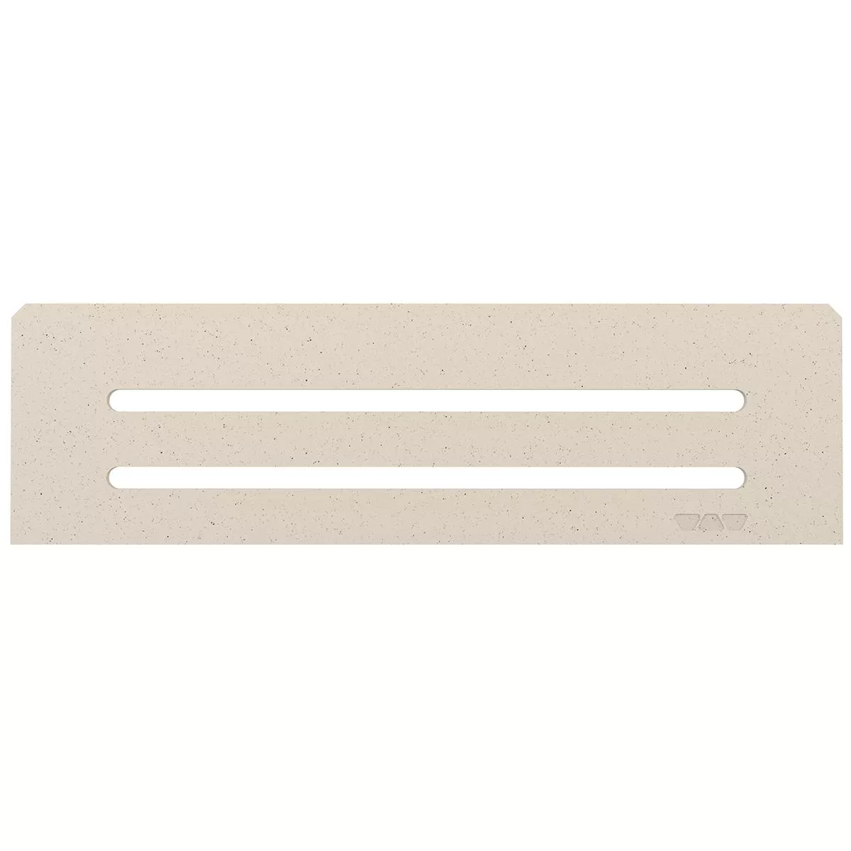 Półka ścienna wnękowa Schlüter prostokątna 30x8,7cm Wave kość słoniowa