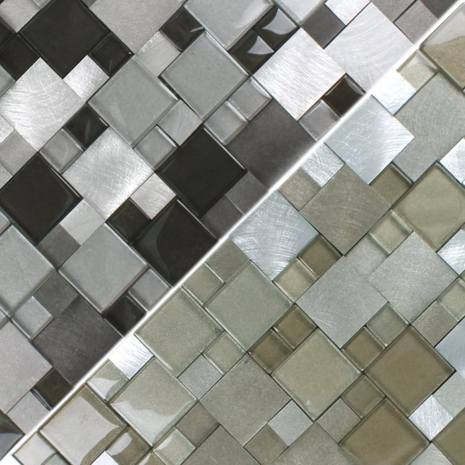 Próbka Mozaika Szkło Aluminium Condor 3D