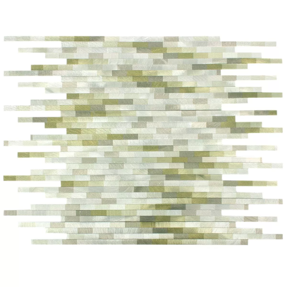 Mozaika Aluminium Wishbone Zielony Srebrny