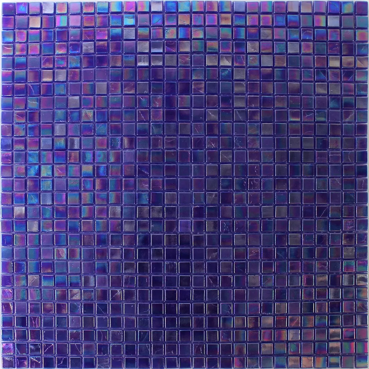 Próbka Mozaika Szklana Płytki Masa Perłowa Efekt Niebieski Uni