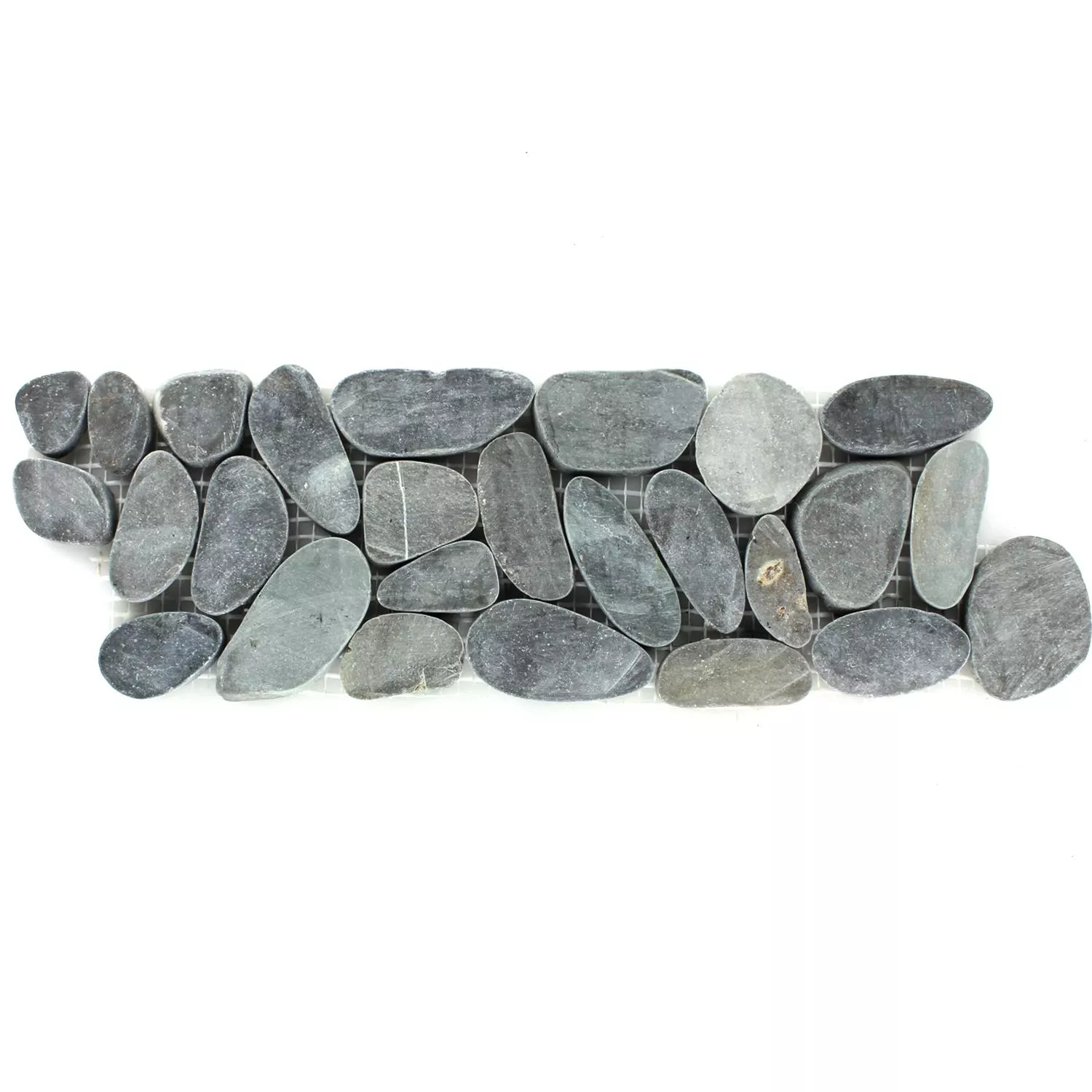 Kamień Otoczak Listwa 10x30cm Antracyt Pebble Kamień Otoczak Listwa 10x30cm Antracyt Pebble