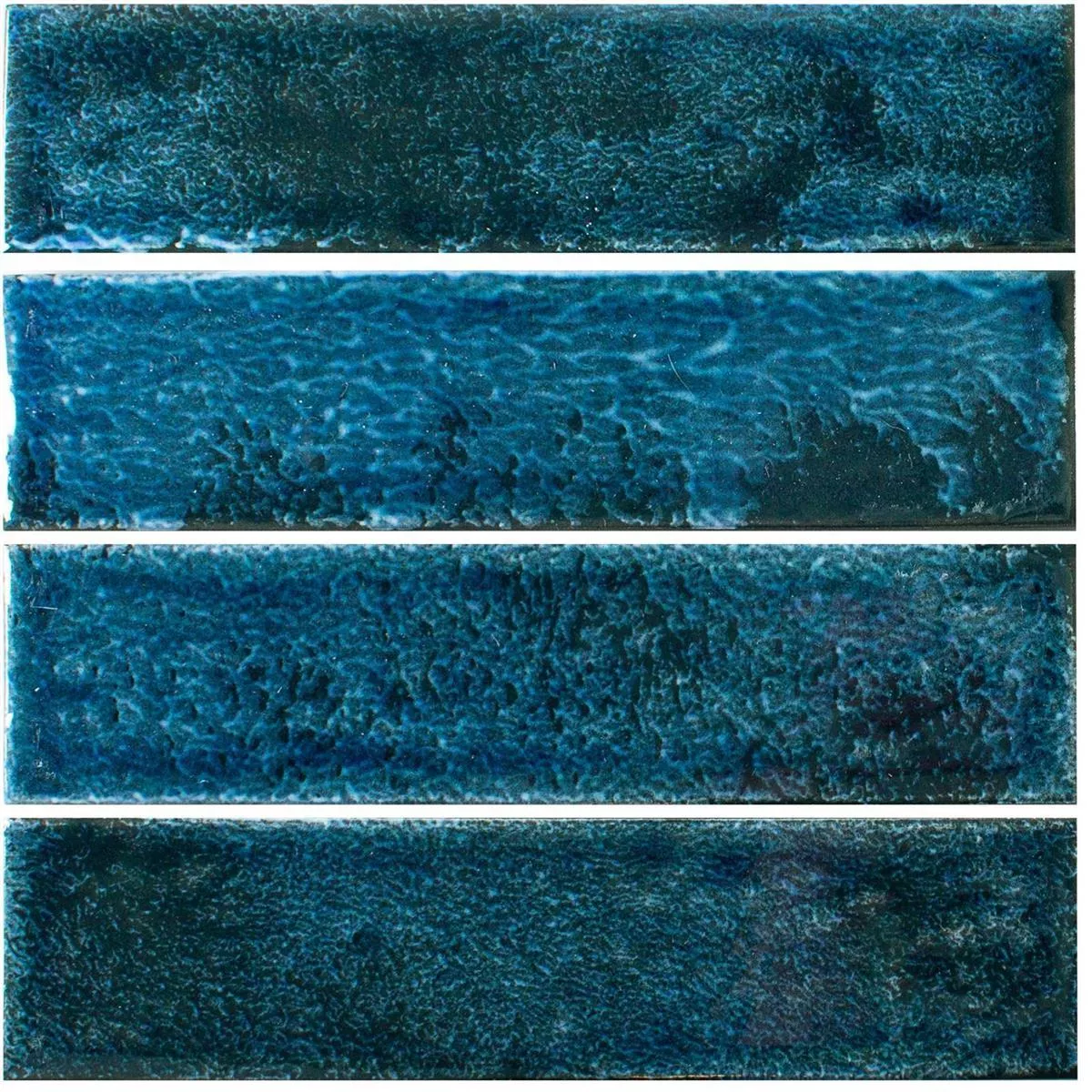 Płytki Ścienne Vanroy Karbowany 6x24cm Niebieski