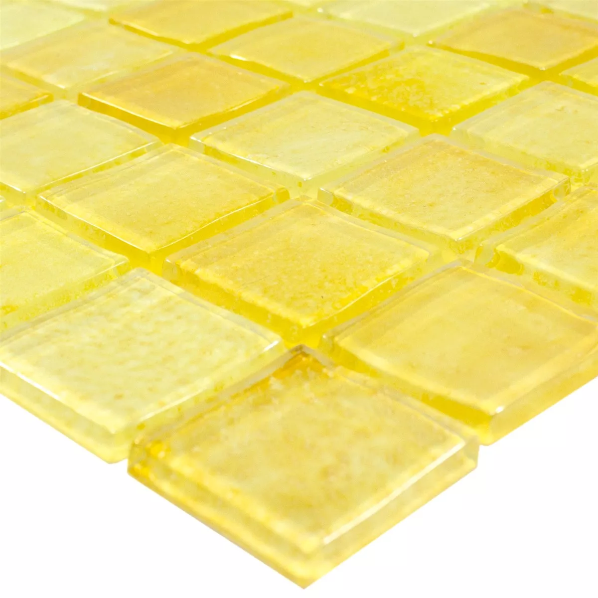 Mozaiki Szklana Argos Żółty 23x23x4 mm