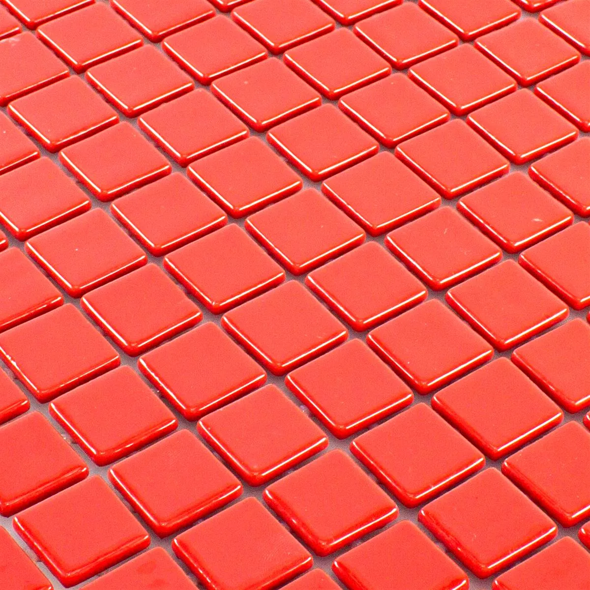 Szkło Pool Basenowa Mozaika Pixley Czerwone