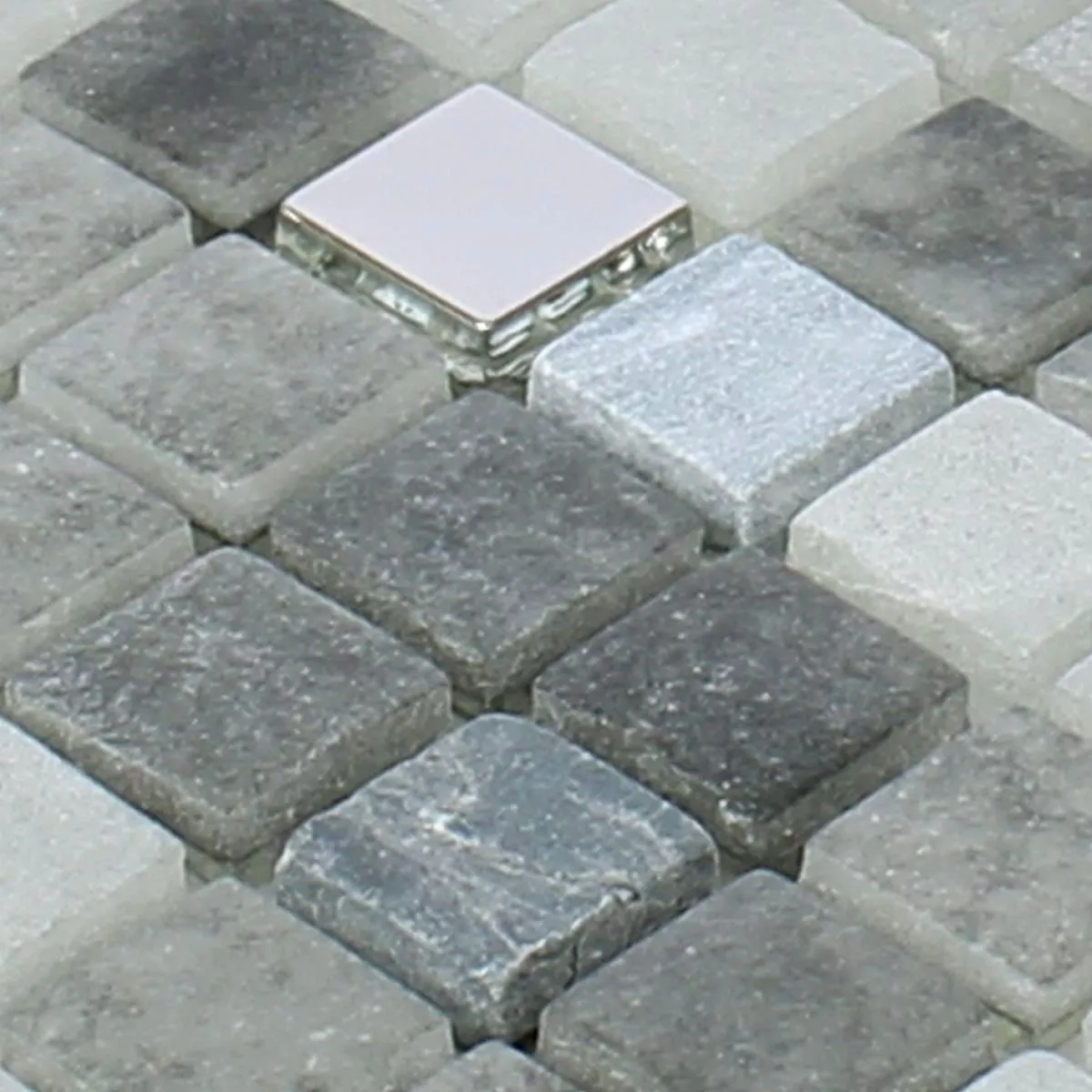 Próbka Mozaika Szkło Kamień Naturalny Mix Freyland Czarny