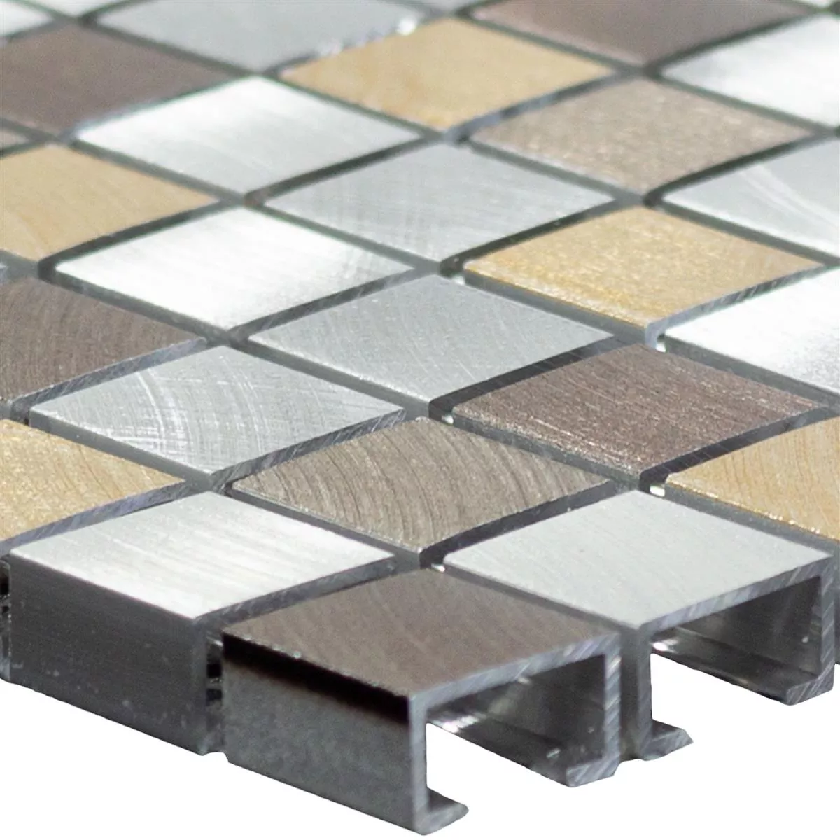Aluminium Metal Mozaika Techvisto Brązowy Srebrny