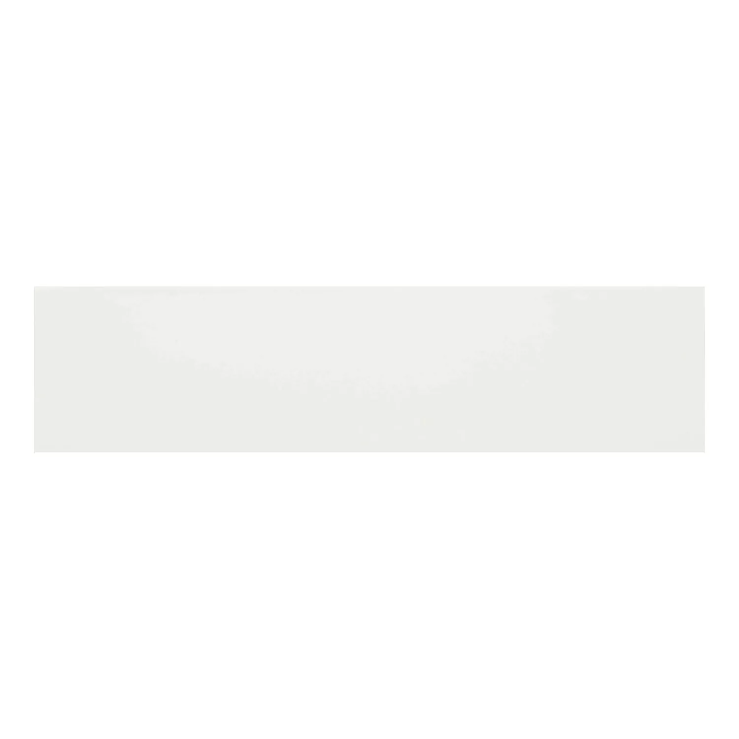 Kafelek metra Biały Matowy 7,5x30 cm Bez Faset Swissland Blanco