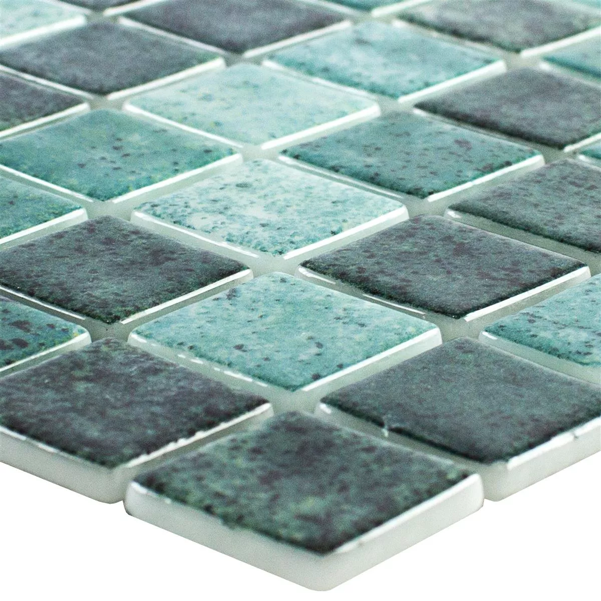 Mozaika szklana na basen Baltic Zielony 25x25mm
