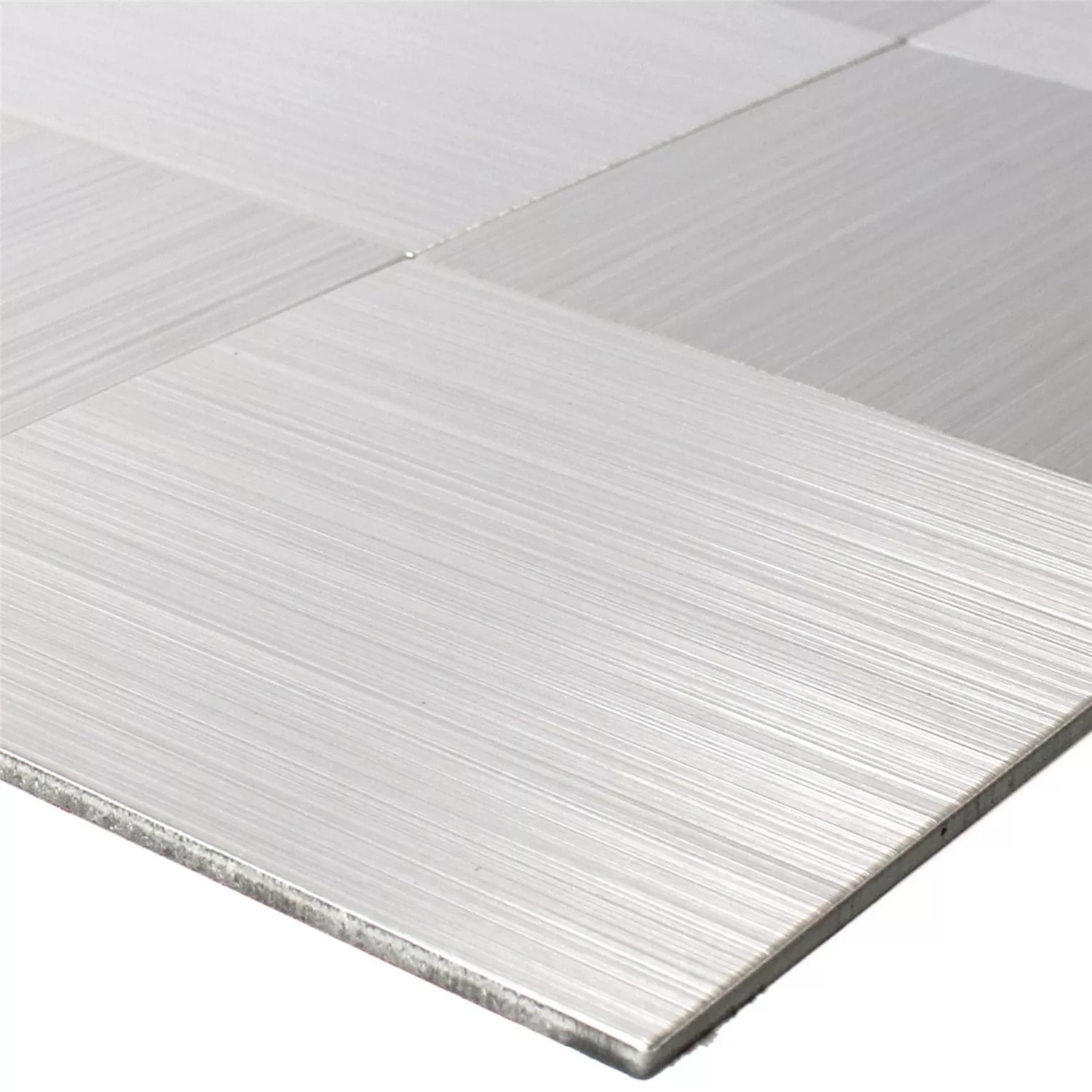 Mozaika Metal Samoprzylepny Mikros Srebrny Kwadrat 100