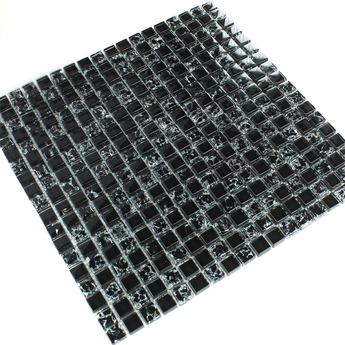 Mozaika Szklana Tokio Czarny Efekt