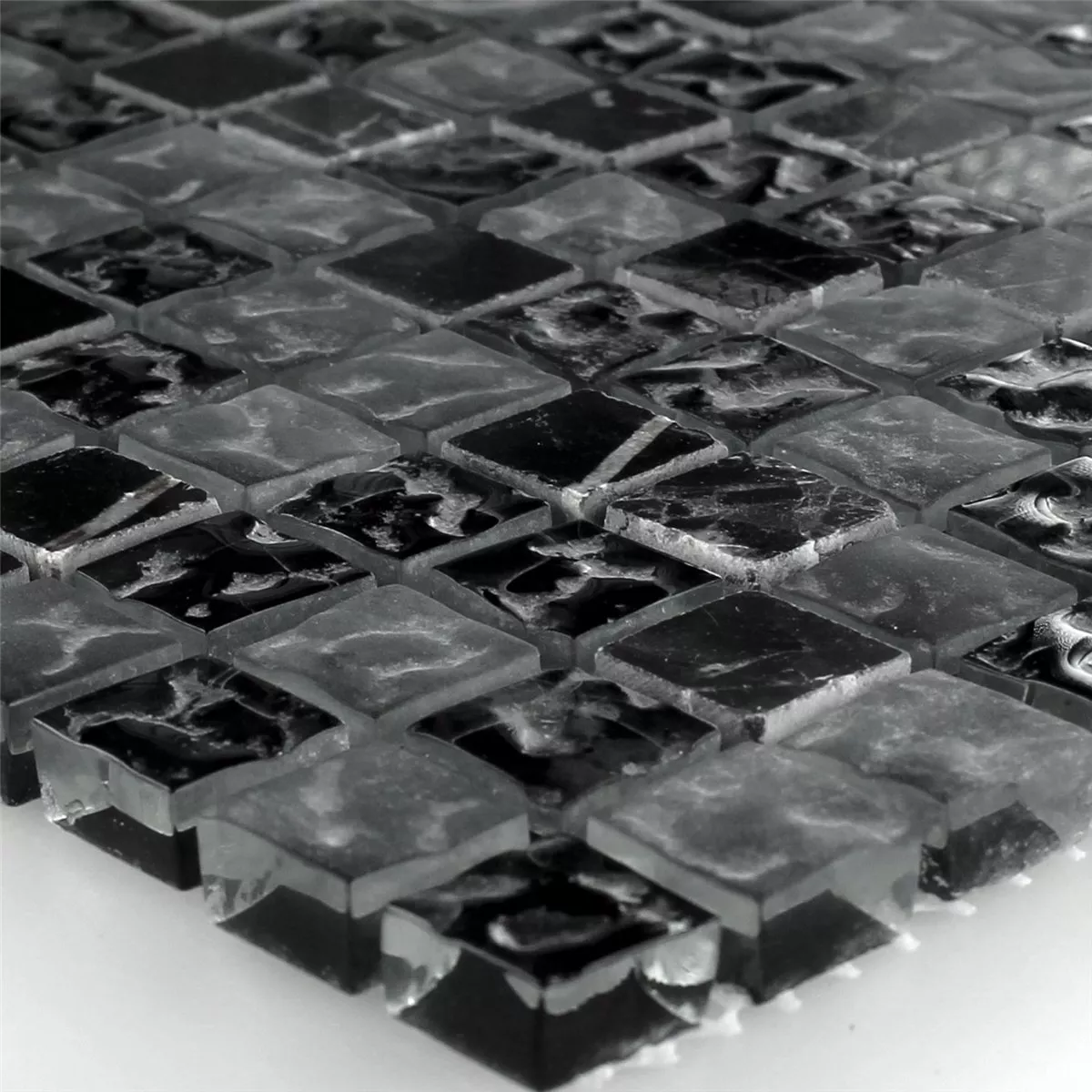 Mozaika Szkło Marmur Zambia Falisty 15x15x8mm