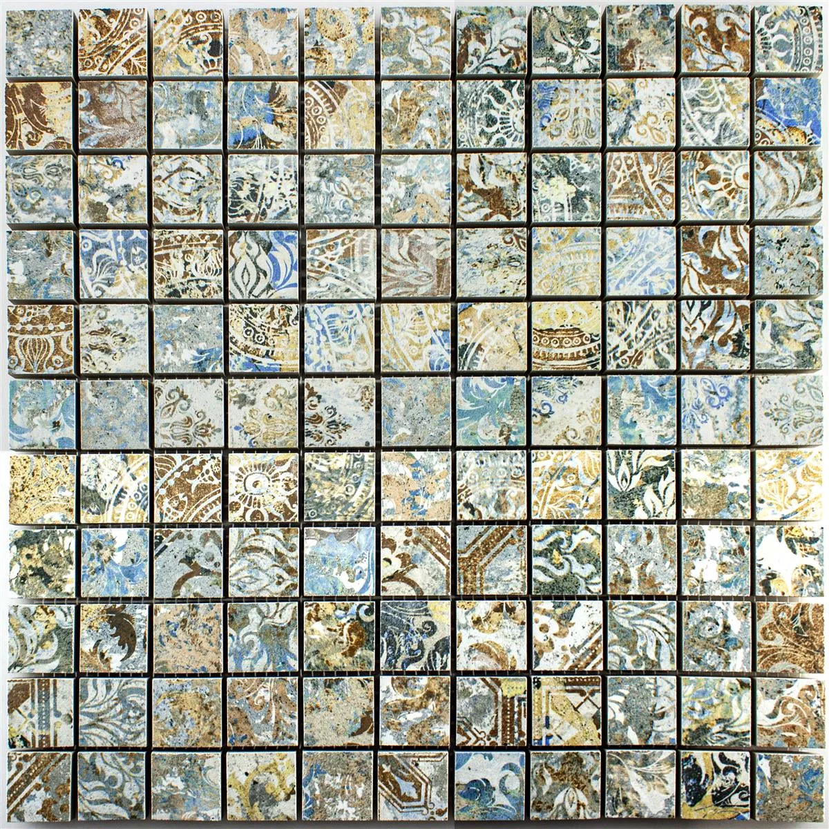 Mozaika Ceramiczna Płytki Patchwork Kolorowy 25x25mm