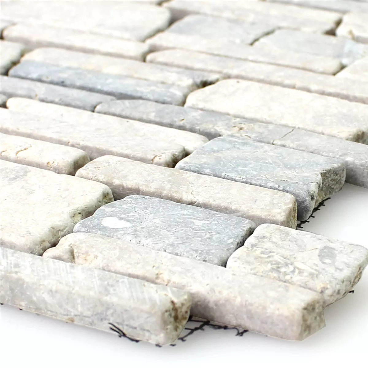 Mozaika Marmur Brick Uni Grey