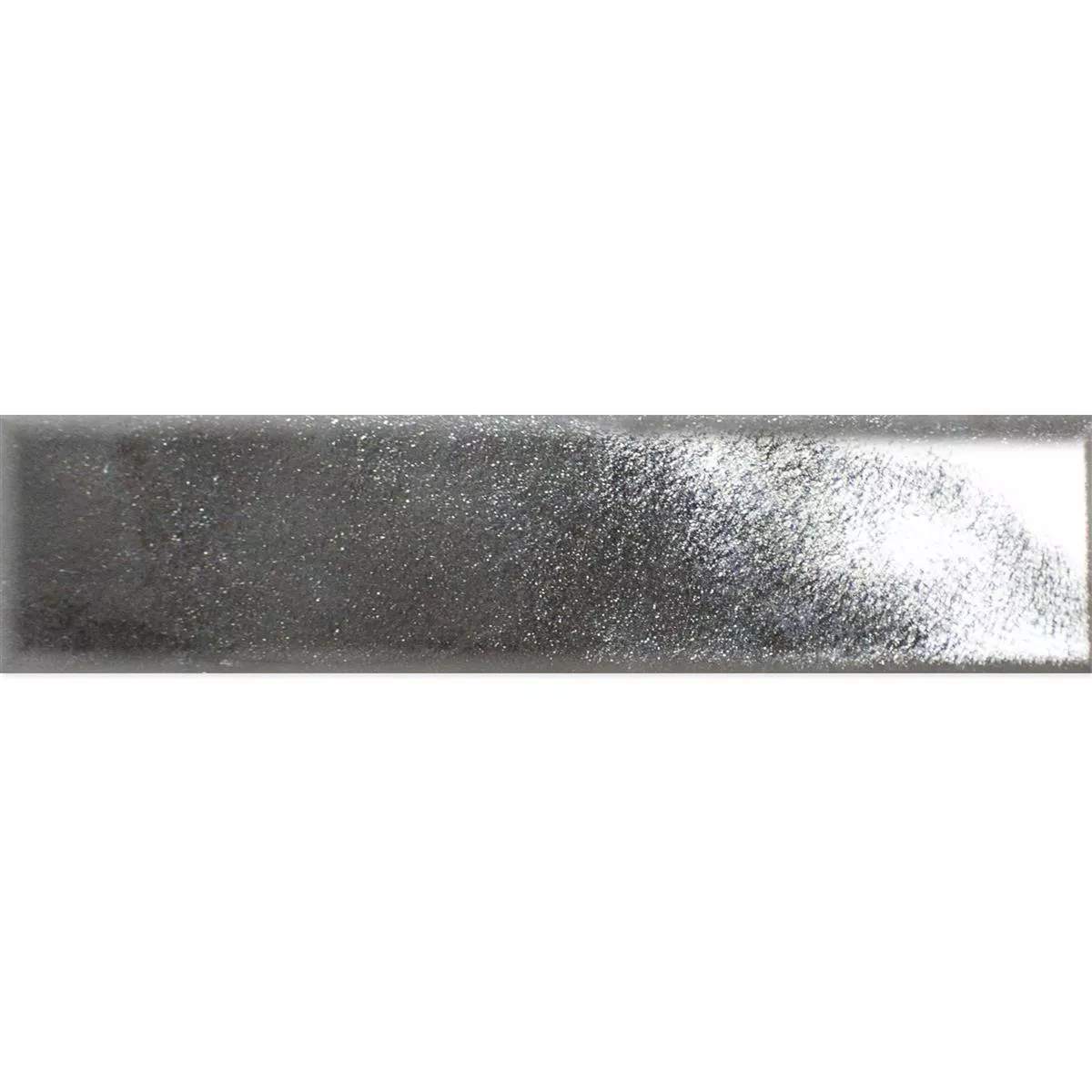 Próbka Płytki Ścienne Tamaris Flora Błyszczący Karbowany Srebrny 5x25cm 