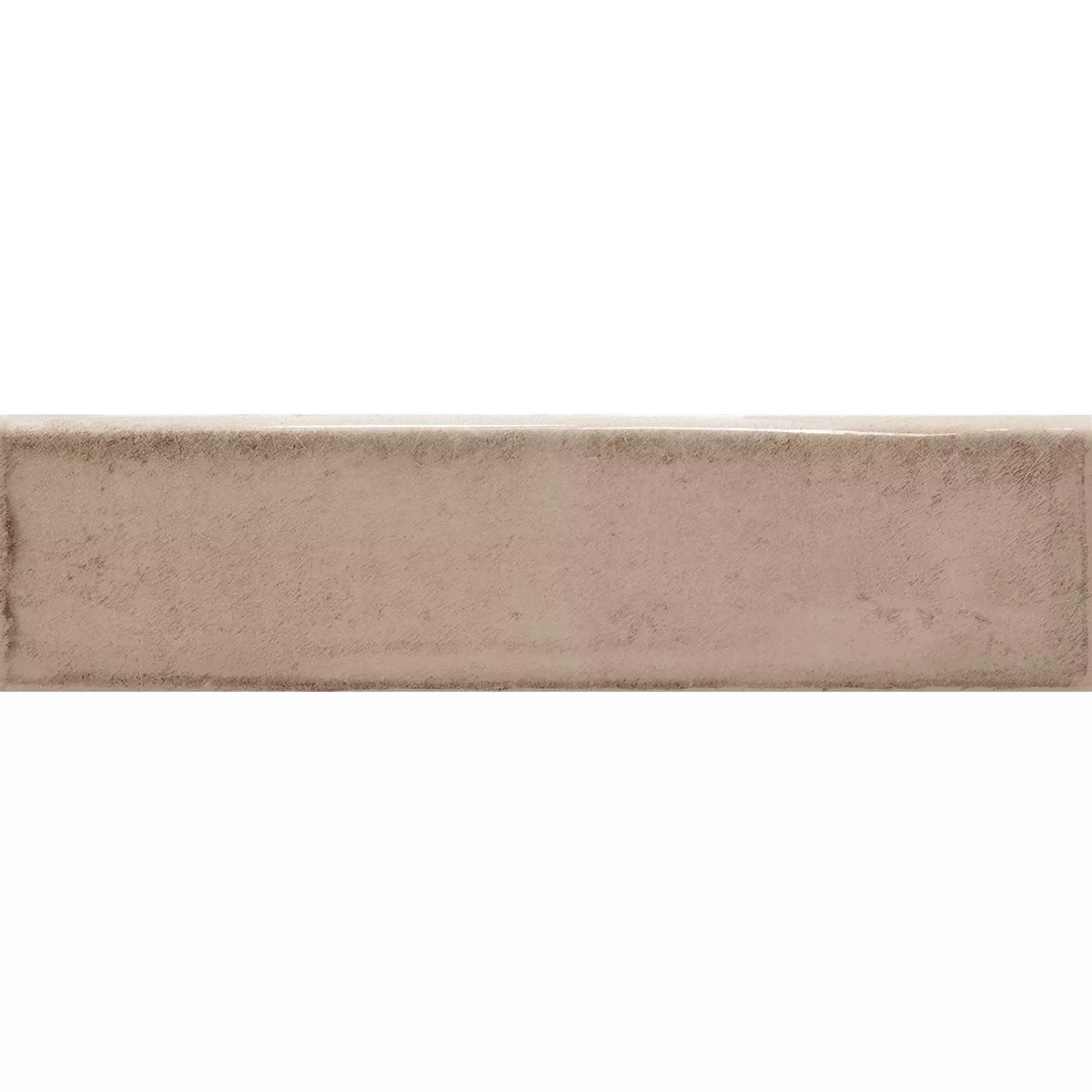 Płytki Ścienne Maestro Karbowany Błyszczący Jasnobrązowy 7,5x30cm