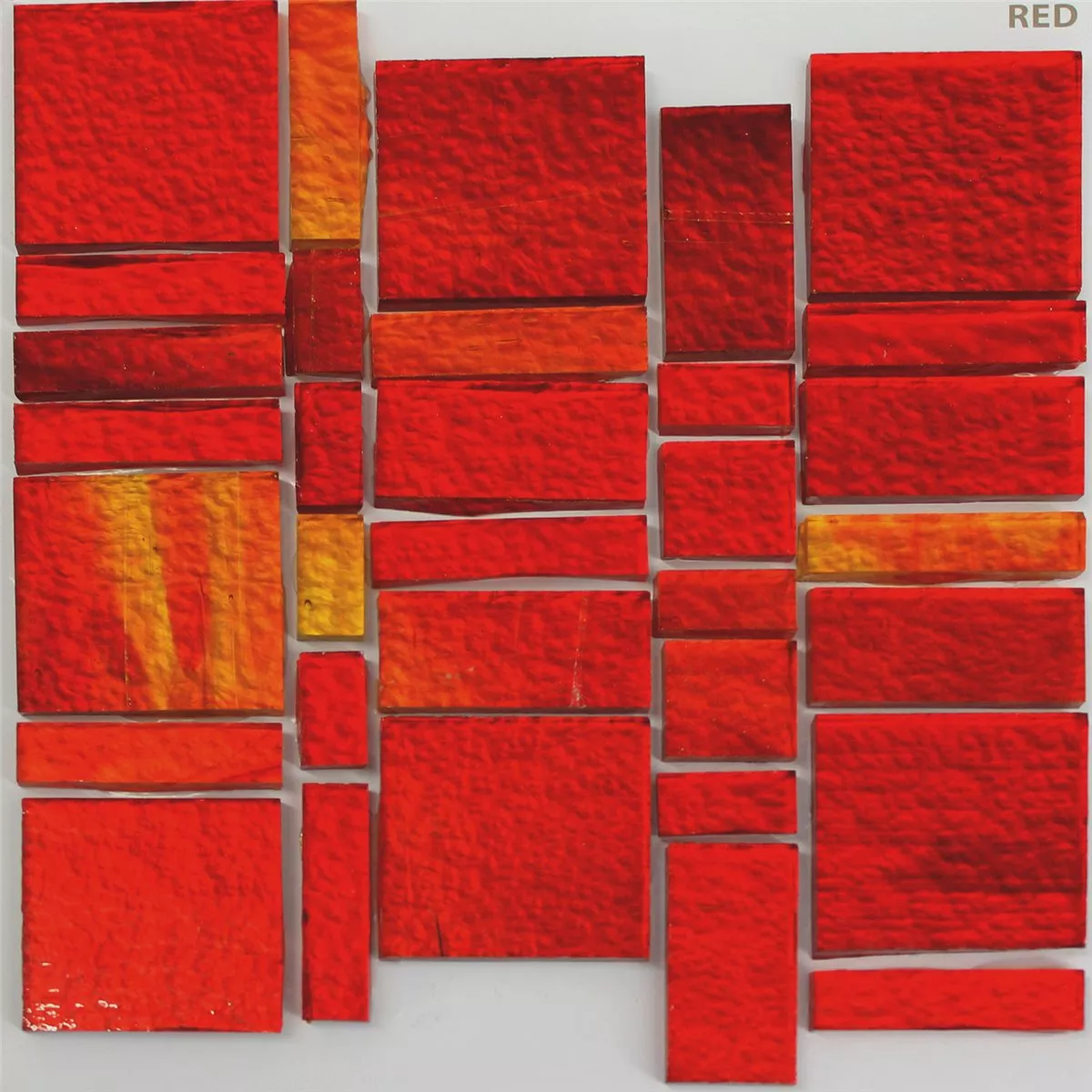 Szkło Płytki Trend Recykling Mozaika Liberty Red