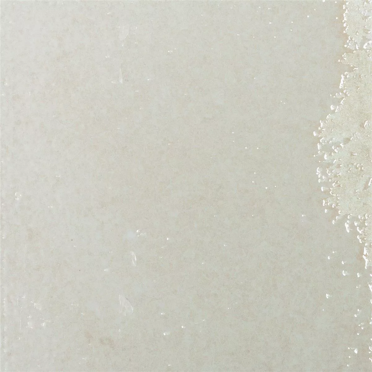 Płytki Ścienne Lara Błyszczący Karbowany 15x15cm Biały