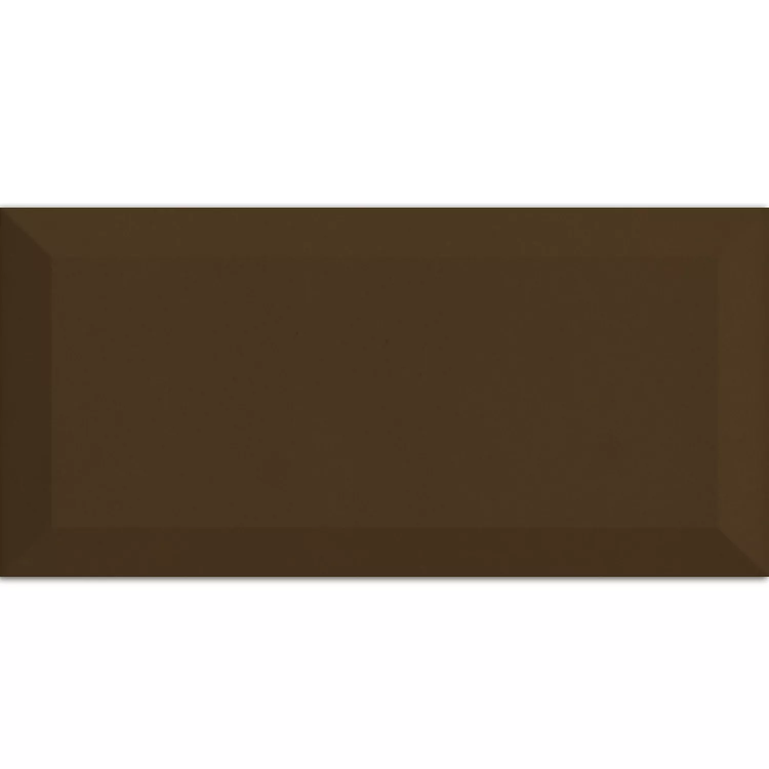 Metro Płytki Ścienne Siena Ciemnobrązowy Z Faset 10x20cm Metro Płytki Ścienne Siena Ciemnobrązowy Z Faset 10x20cm