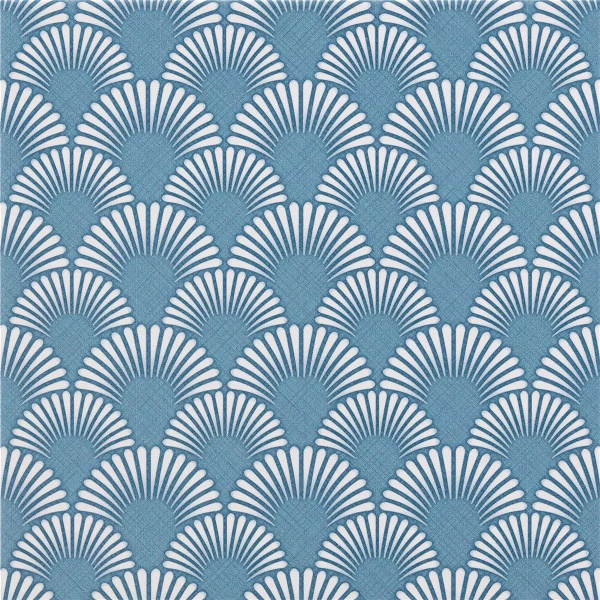 Próbka Płytki Podłogowe Cement Optyka Wildflower Niebieski Dekor 18,5x18,5cm