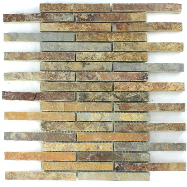 Mozaika Kwarcyt Kamień Naturalny Multi Color Kolorowy Mix Stick