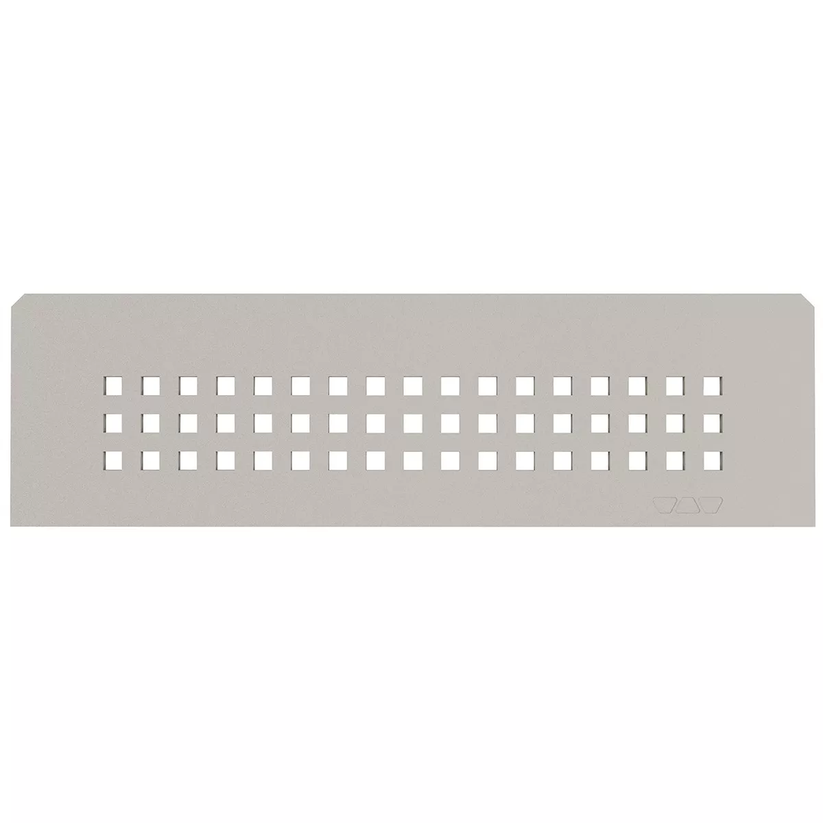 Półka ścienna wnękowa Schlüter prostokątna 30x8,7cm kwadratowa beżowa