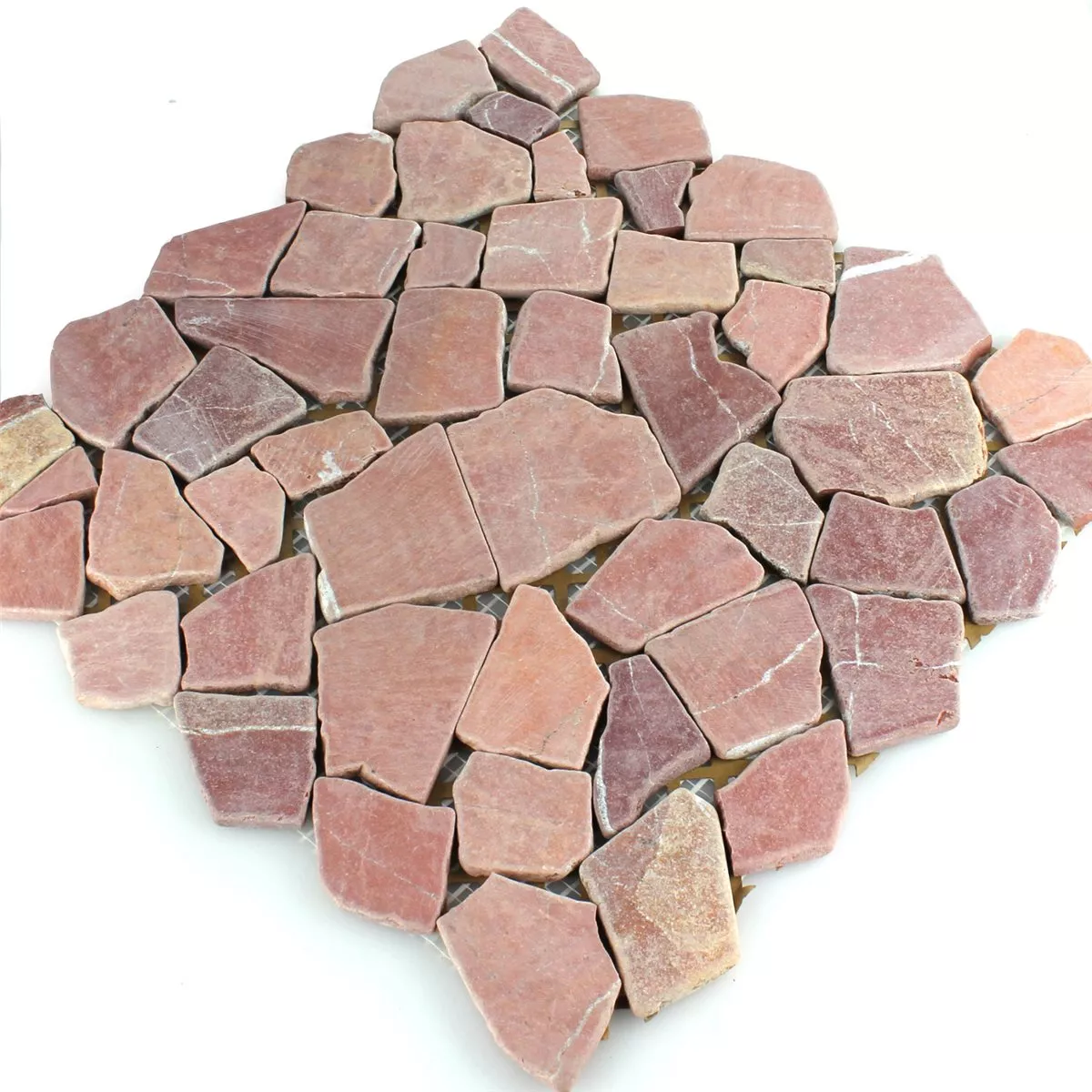 Mozaika Marmur Łamany Rosso Palermo Mozaika Marmur Łamany Rosso Palermo