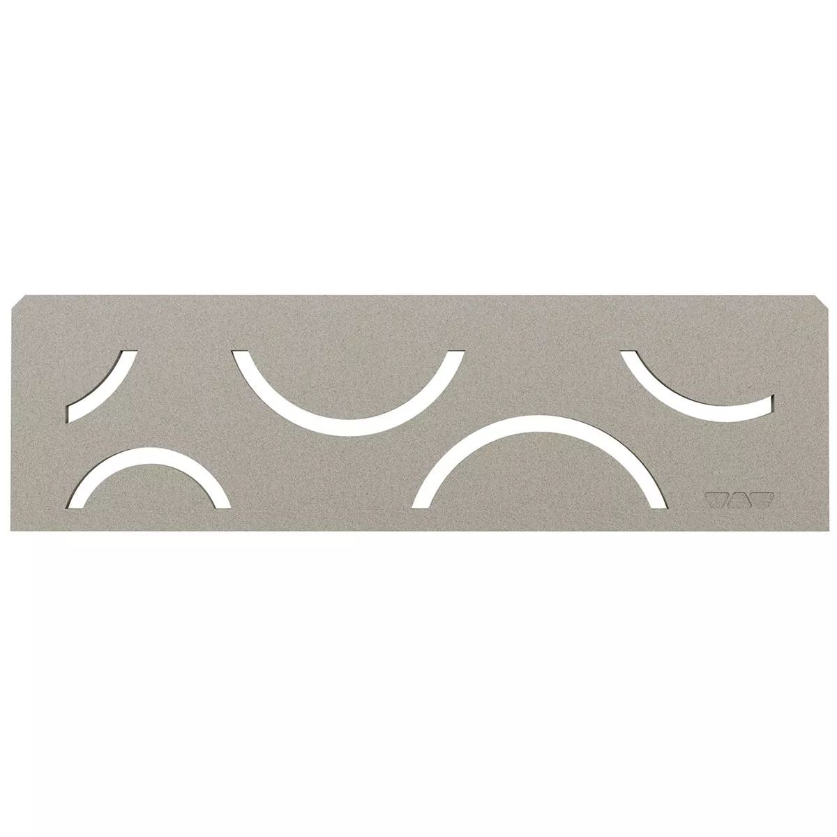 Niszowa półka ścienna Schlüter prostokątna 30x8,7cm Curve Grey