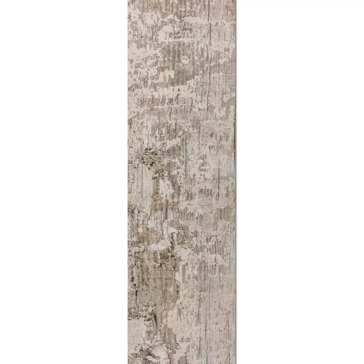 Próbka Wygląd Drewna Płytki Podłogowe Mountain White 15x90cm