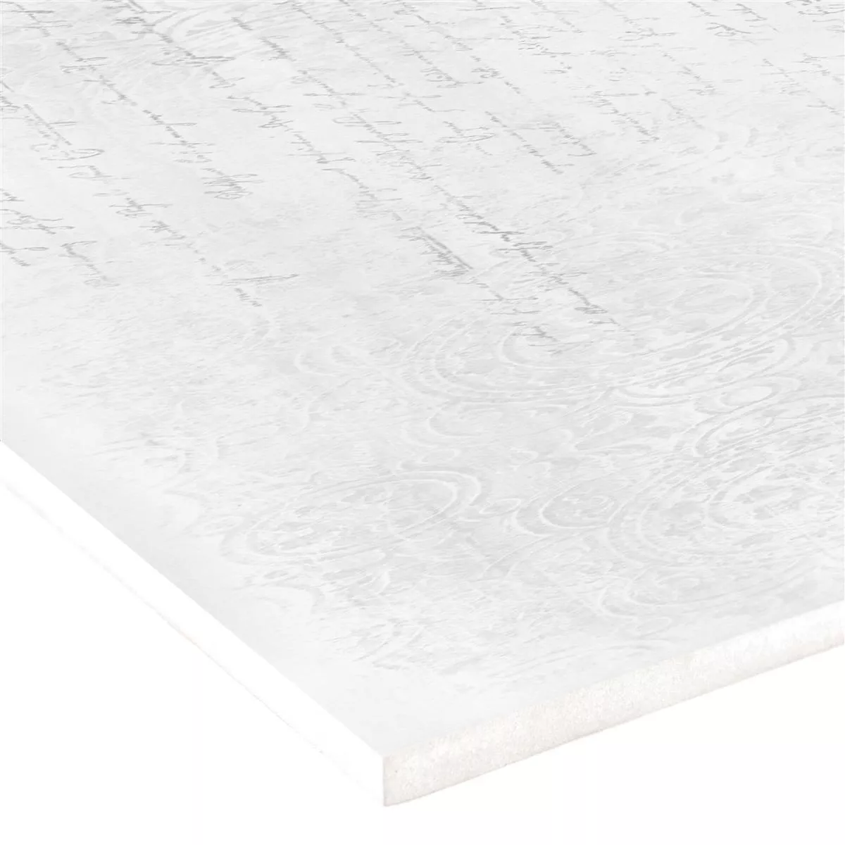 Płytki Ścienne Anderson Naturalna krawędź 30x90cm Biały Dekor