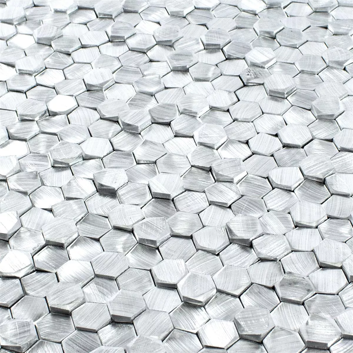 Aluminium Metal Mozaika McAllen Srebrny