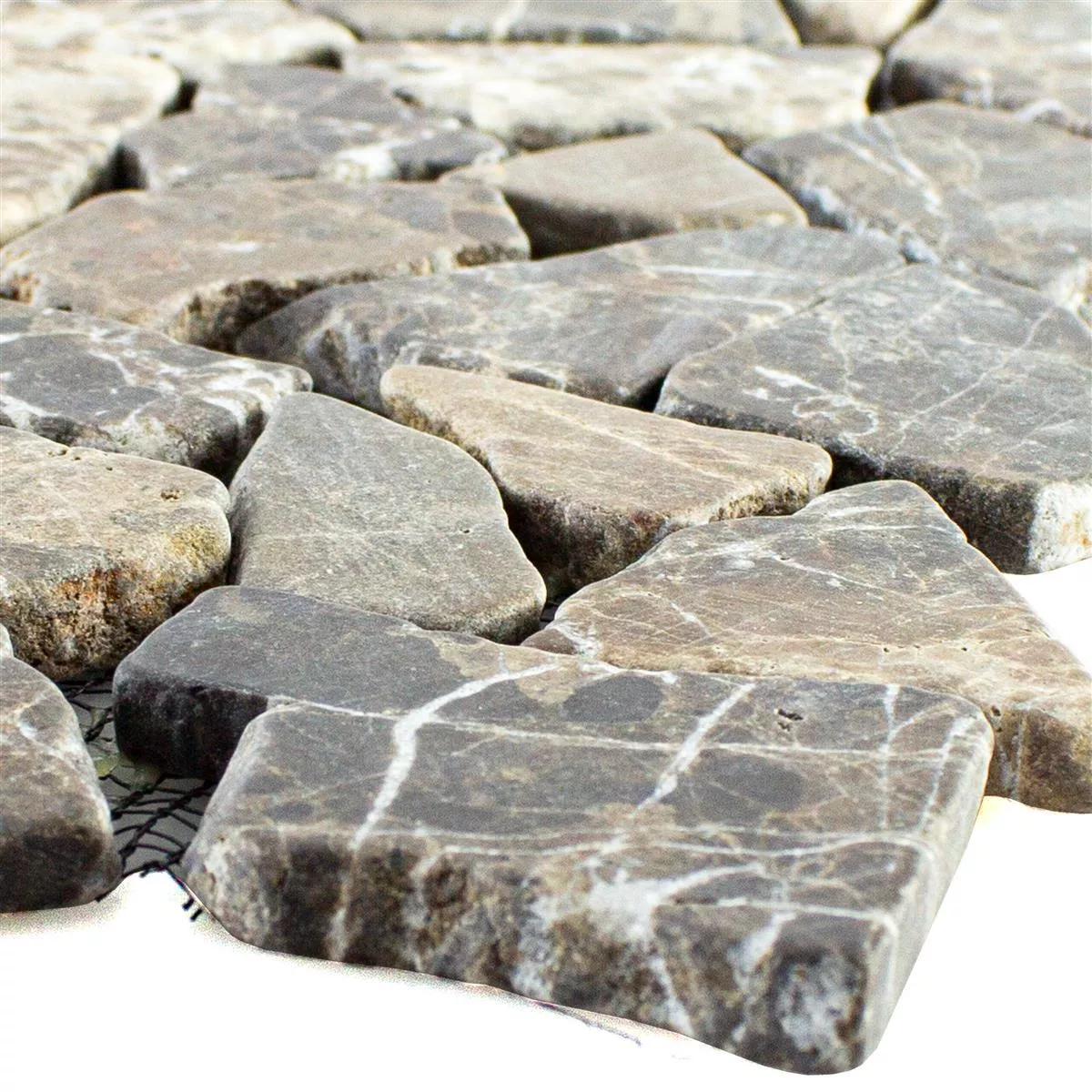 Marmur Łamany Plytka Z Naturalnego Kamienia Poseidon Castanao Marmur Łamany Plytka Z Naturalnego Kamienia Poseidon Castanao