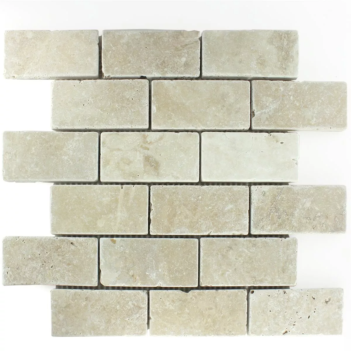 Trawertyn Mozaika Bugio Chiaro Brick