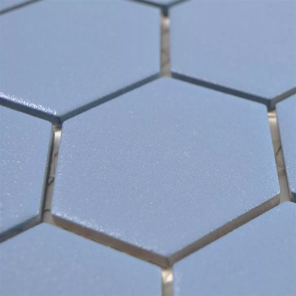 Próbka Mozaika Ceramiczna Bismarck R10B Sześciokąt Niebieski H51