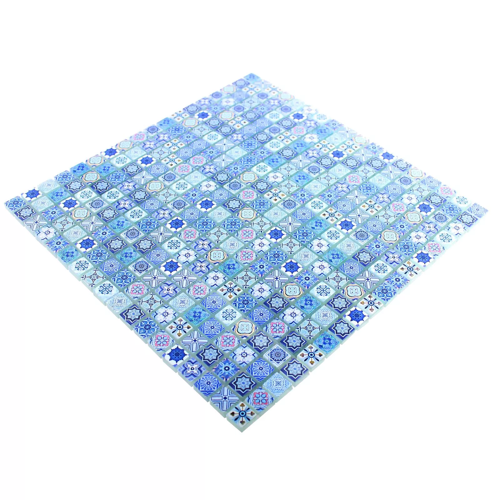 Mozaika Szklana Płytki Marrakech Niebieski