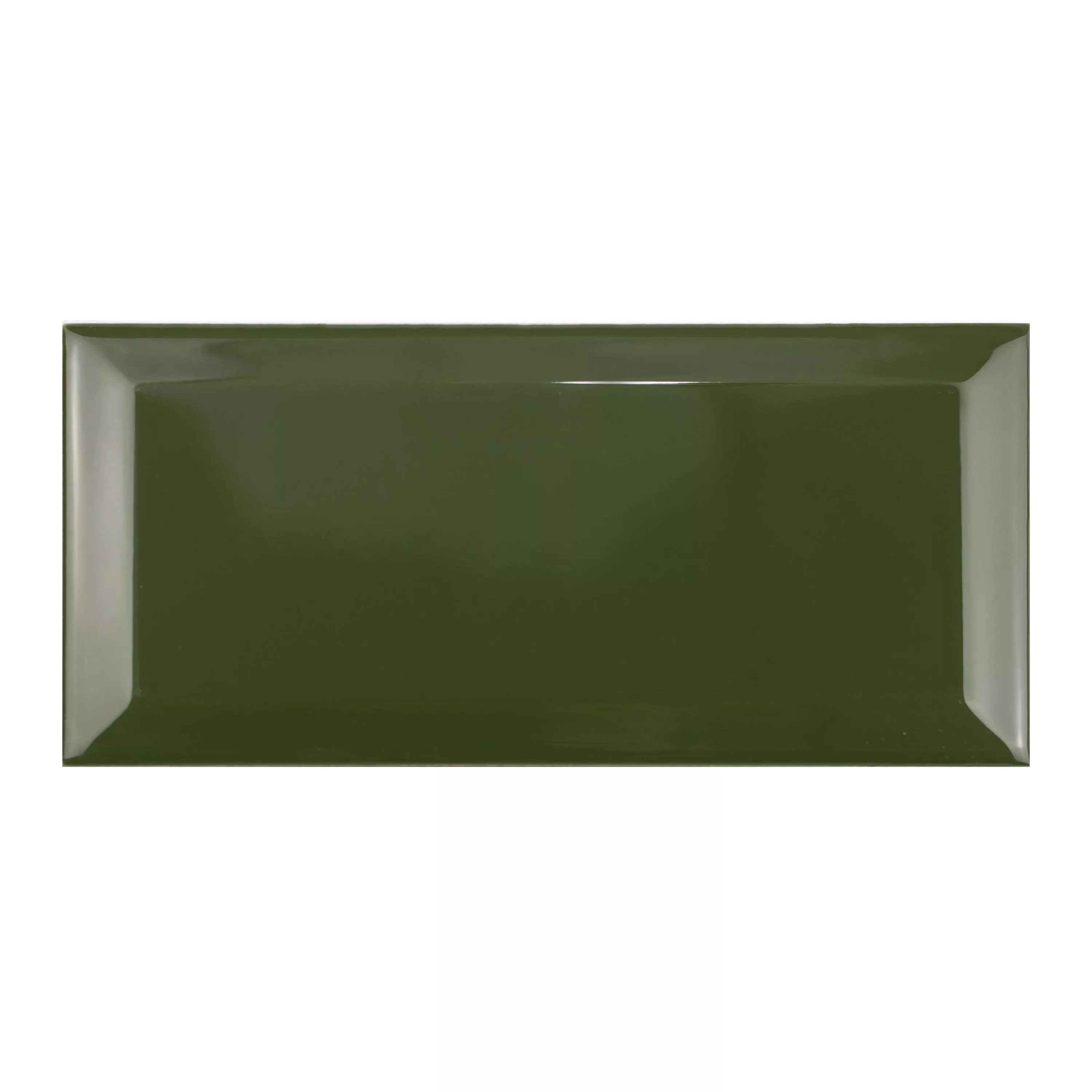 Metro Płytki Ścienne Brasilia Z Faset 7,5x15x0,7cm Verde Botella Metro Płytki Ścienne Brasilia Z Faset 7,5x15x0,7cm Verde Botella