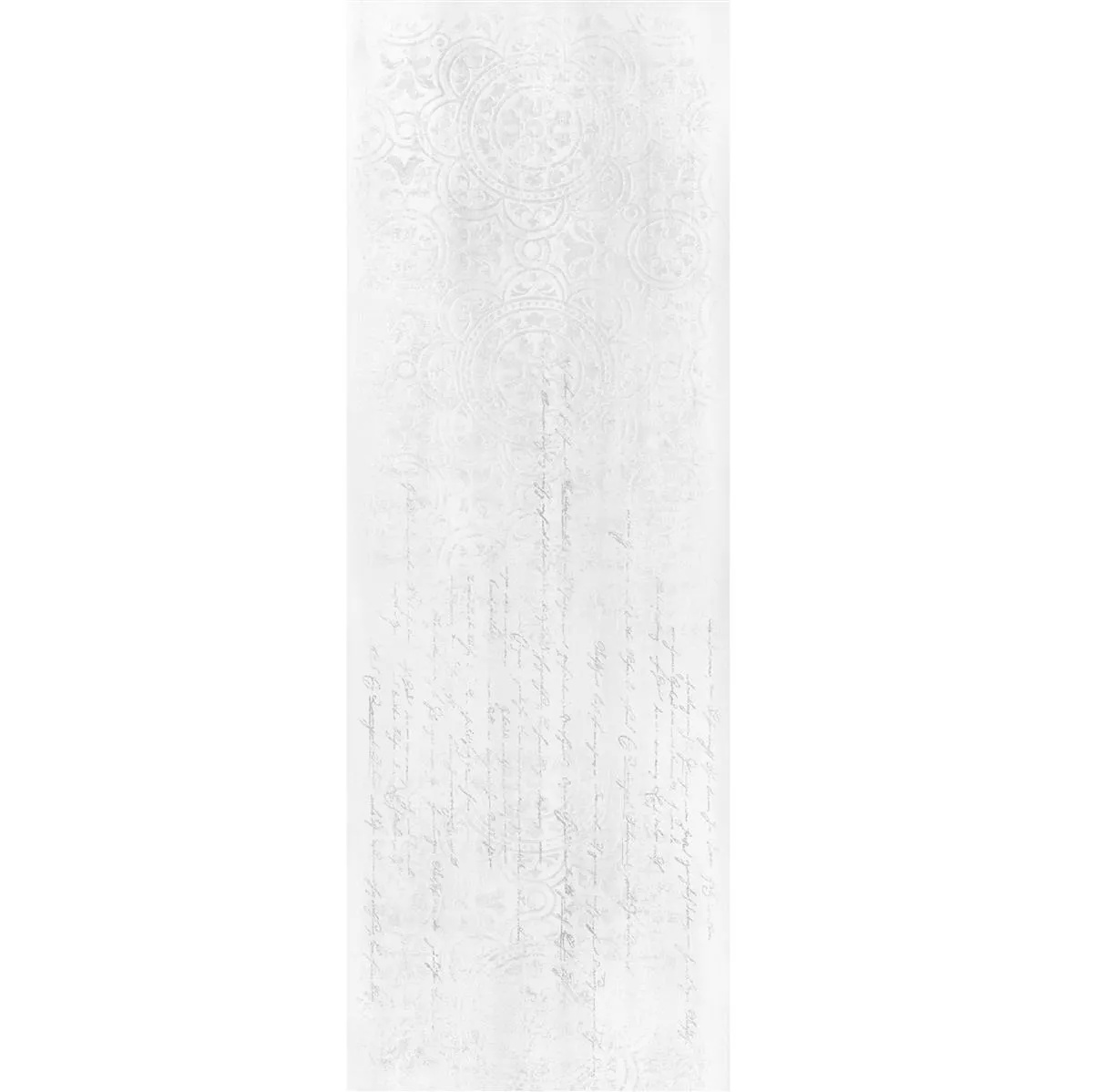 Płytki Ścienne Anderson Naturalna krawędź 30x90cm Biały Dekor