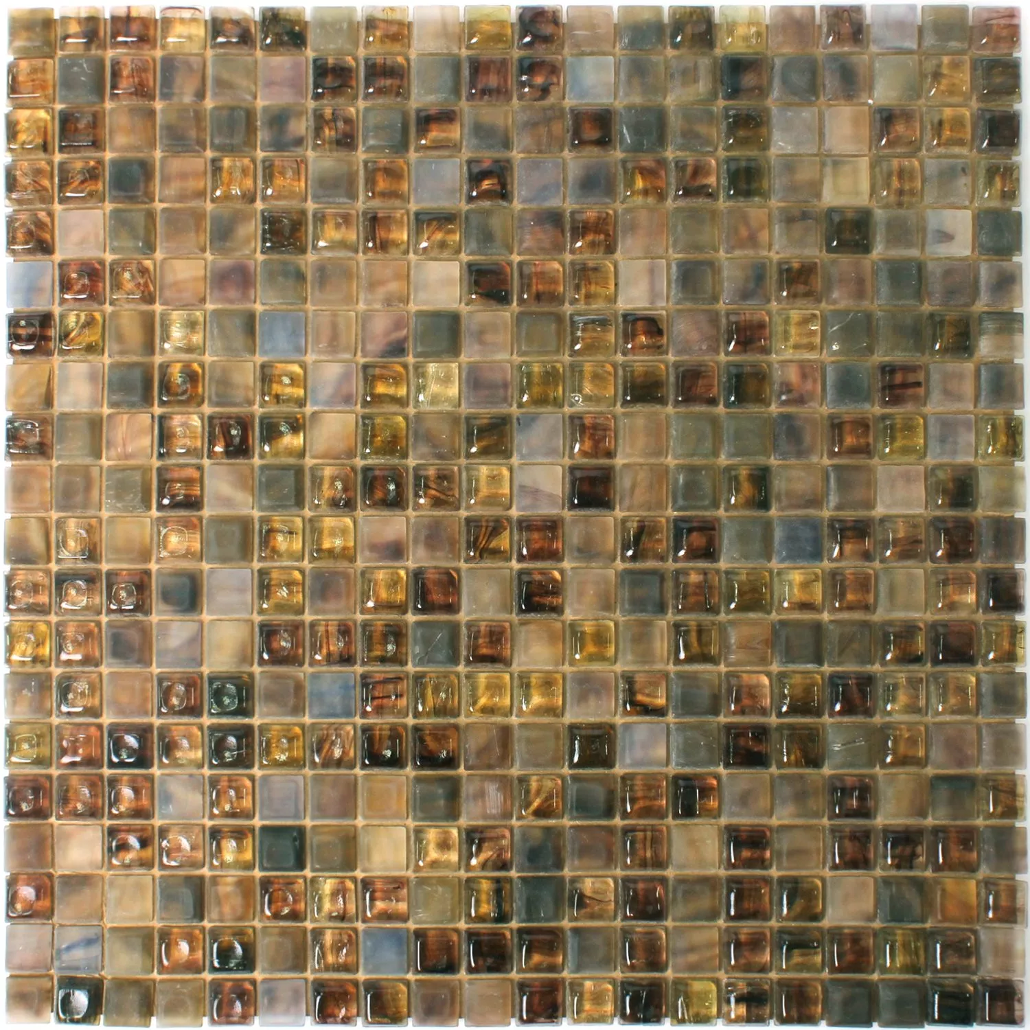 Szkło Basenowa Mozaika Pergamon Brązowy