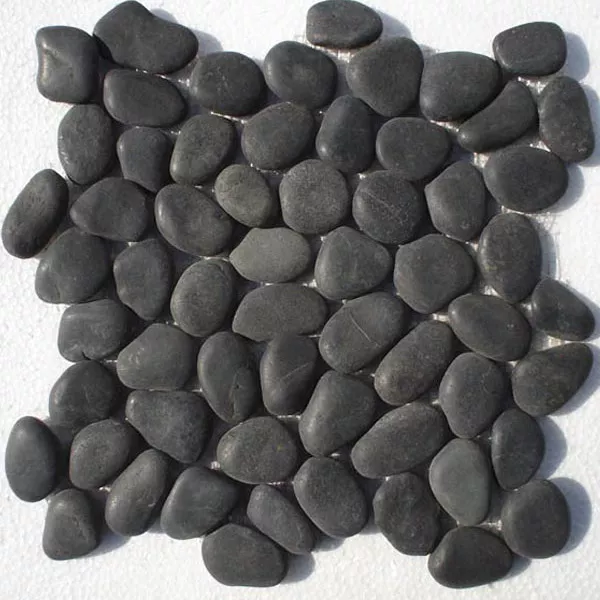 Próbka od Mozaika Kamień Otoczak Kamień Naturalny Czarny