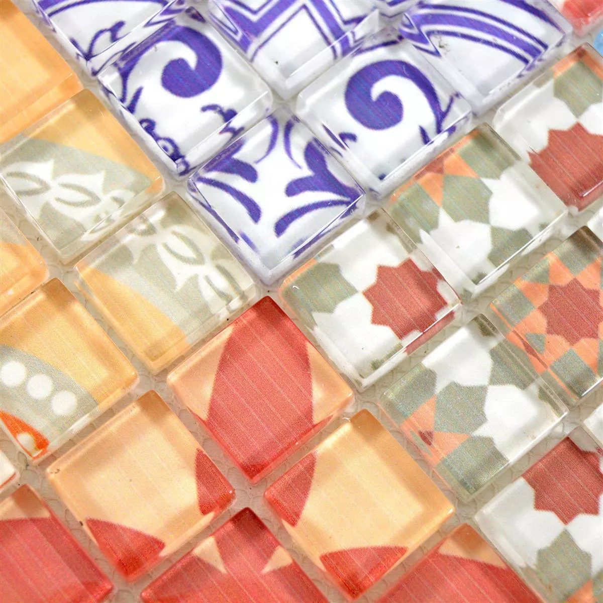 Mozaika Szklana Retro Płytki Noya Vintage Kolorowy
